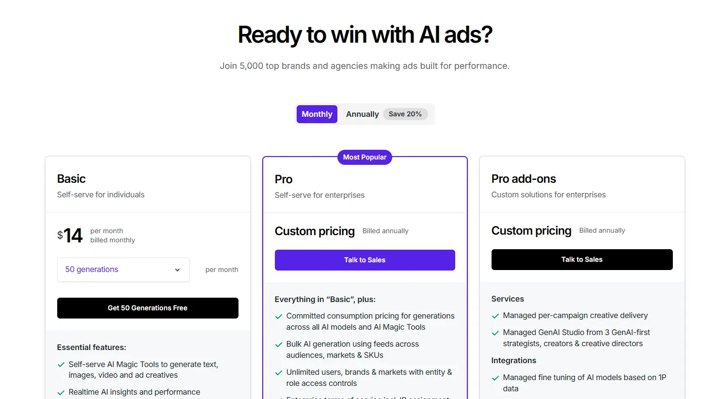 Trypencil AI Ad Generator